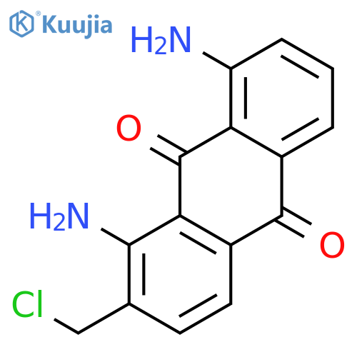 9,10-Anthracenedione, 1,8-diamino-2-(chloromethyl)- structure