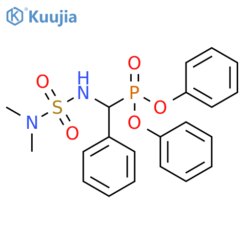 Phosphonic acid, [[[(dimethylamino)sulfonyl]amino]phenylmethyl]-,diphenyl ester structure