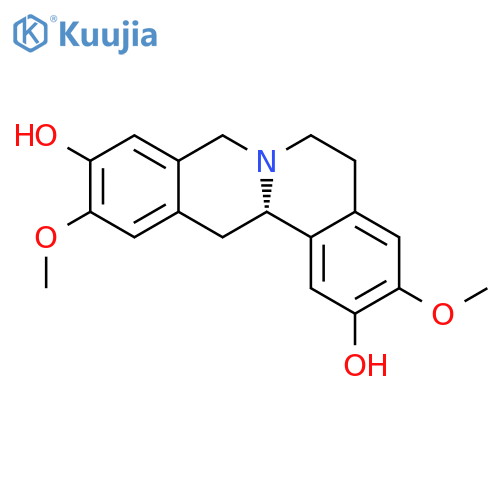 6H-Dibenzo[a,g]quinolizine-2,10-diol,5,8,13,13a-tetrahydro-3,11-dimethoxy-, (13aS)- structure