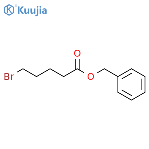 Pentanoic acid, 5-bromo-, phenylmethyl ester structure