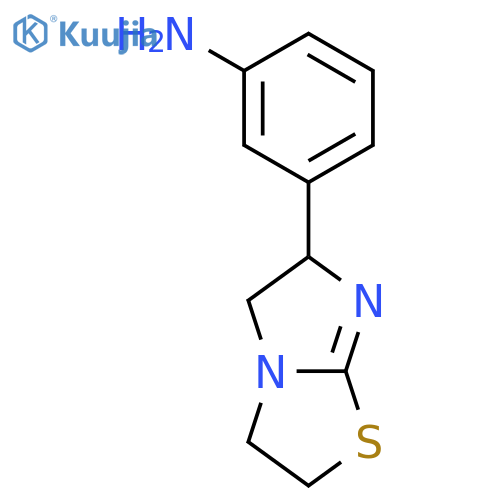 Benzenamine, 3-(2,3,5,6-tetrahydroimidazo[2,1-b]thiazol-6-yl)- structure