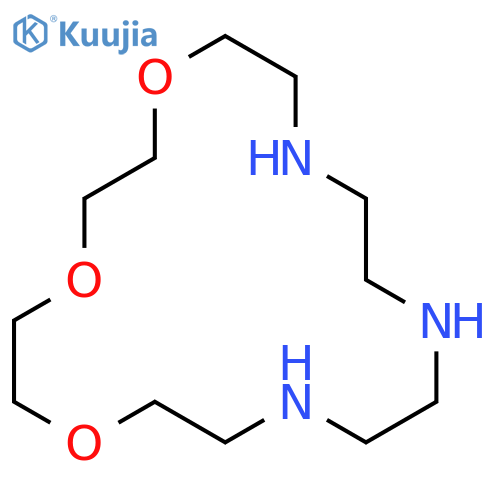 1,4,7-Trioxa-10,13,16-triazacyclooctadecane structure