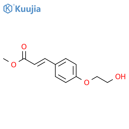 2-PROPENOIC ACID, 3-[4-(2-HYDROXYETHOXY)PHENYL]-, METHYL ESTER structure