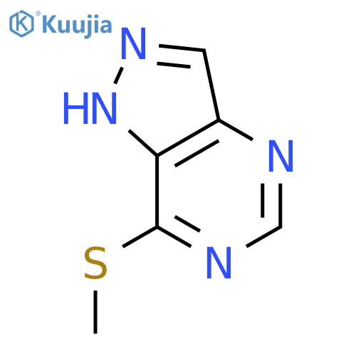 1H-Pyrazolo[4,3-d]pyrimidine, 7-(methylthio)- structure