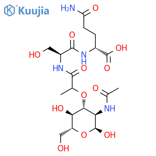 D-a-Glutamine,N2-[N-(N-acetylmuramoyl)-L-seryl]- (9CI) structure