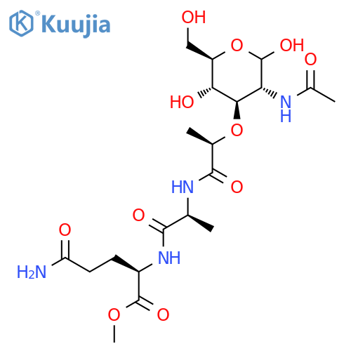 Methyl (2R)-2-[[(2S)-2-[[(2R)-2-[(3R,4R,5S,6R)-3-acetamido-2,5-dihydroxy-6-(hydroxymethyl)oxan-4-yl]oxypropanoyl]amino]propanoyl]amino]-5-amino-5-oxopentanoate structure