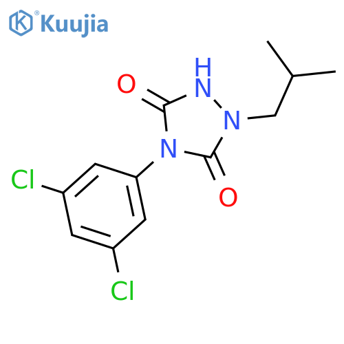 1,2,4-Triazolidine-3,5-dione, 4-(3,5-dichlorophenyl)-1-(2-methylpropyl)- structure