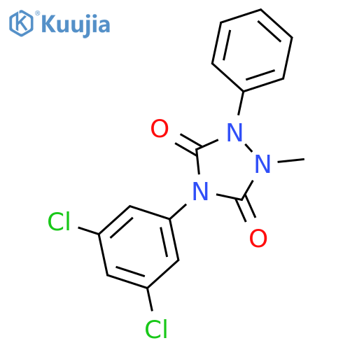 1,2,4-TRIAZOLIDINE-3,5-DIONE, 4-(3,5-DICHLOROPHENYL)-1-METHYL-2-PHENYL- structure