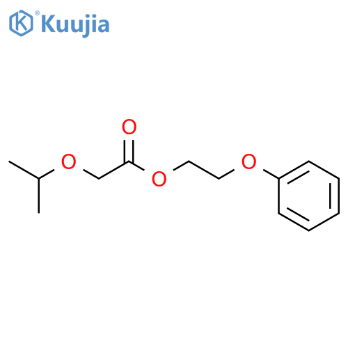 Acetic acid, (1-methylethoxy)-, 2-phenoxyethyl ester structure