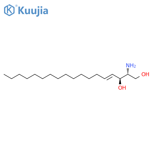 4-Octadecene-1,3-diol,2-amino-, (2R,3S,4E)- structure