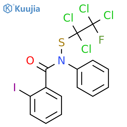 2-Iodo-N-phenyl-N-[(1,1,2,2-tetrachloro-2-fluoroethyl)sulfanyl]benzamide structure