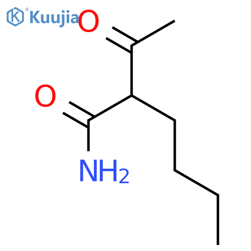 Hexanamide, 2-acetyl- structure