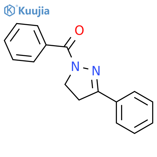 1H-Pyrazole, 1-benzoyl-4,5-dihydro-3-phenyl- structure