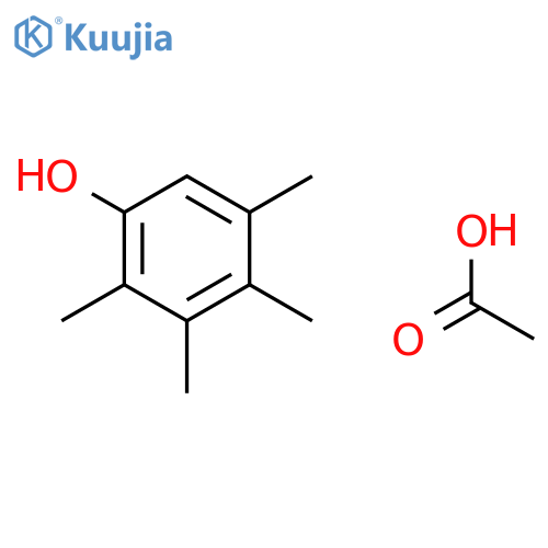 Phenol, 2,3,4,5-tetramethyl-, acetate structure