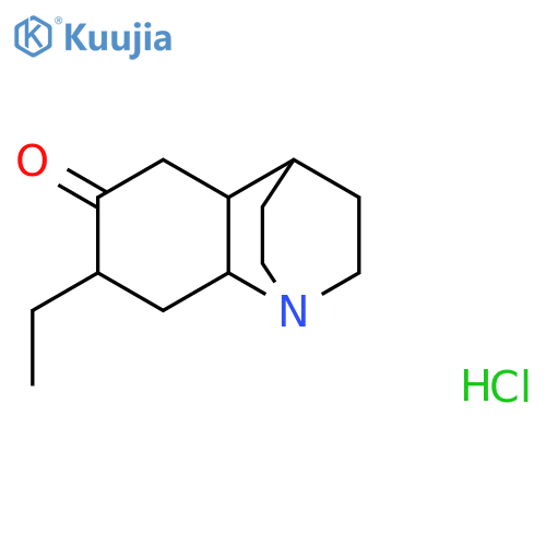 2H-1,4-Ethanoquinolin-6(5H)-one, 7-ethylhexahydro-, hydrochloride structure