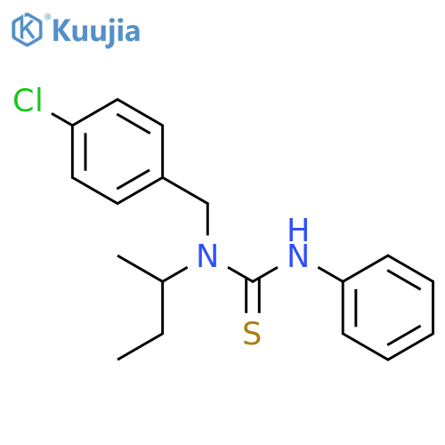 N-Butan-2-yl-N-[(4-chlorophenyl)methyl]-N'-phenylthiourea structure