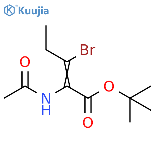 2-Pentenoic acid, 2-(acetylamino)-3-bromo-, 1,1-dimethylethyl ester structure