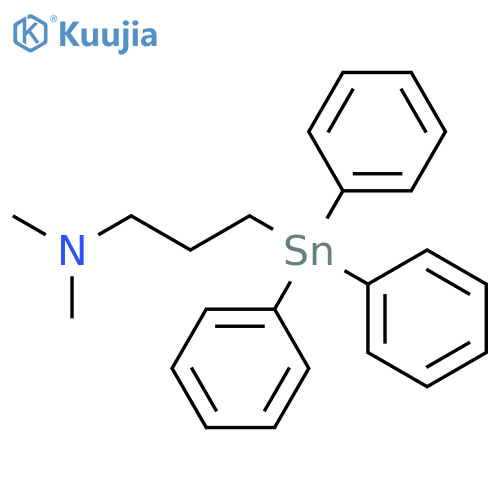 1-PROPANAMINE, N,N-DIMETHYL-3-(TRIPHENYLSTANNYL)- structure
