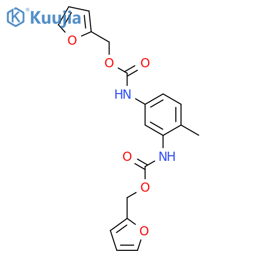 Carbamic acid, (4-methyl-1,3-phenylene)bis-, bis(2-furanylmethyl) ester structure