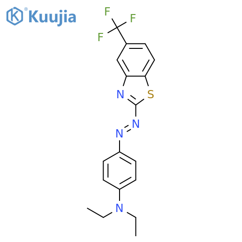 Benzenamine, N,N-diethyl-4-[[5-(trifluoromethyl)-2-benzothiazolyl]azo]- structure