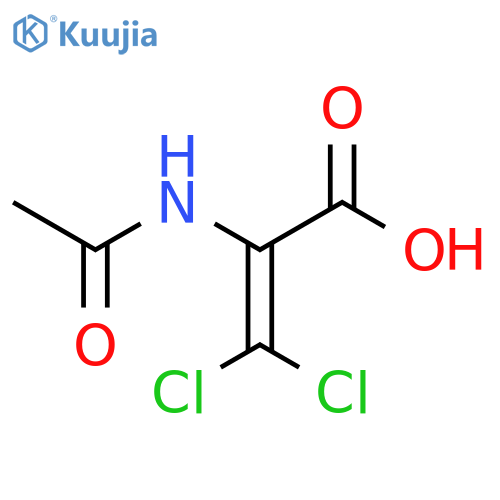 3,3-dichloro-2-acetamidoprop-2-enoic acid structure