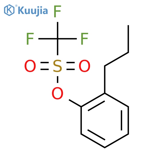 Methanesulfonic acid, trifluoro-, 2-propylphenyl ester structure