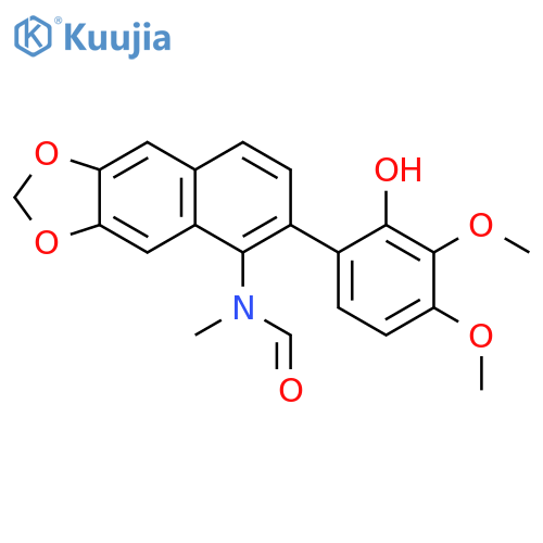 N-[6-(2-HYDROXY-3,4-DIMETHOXY PHENYL)NAPHTHO[2,3-D][1,3]DIOXOL-5-YL]-N-METHYLFORMAMIDE structure