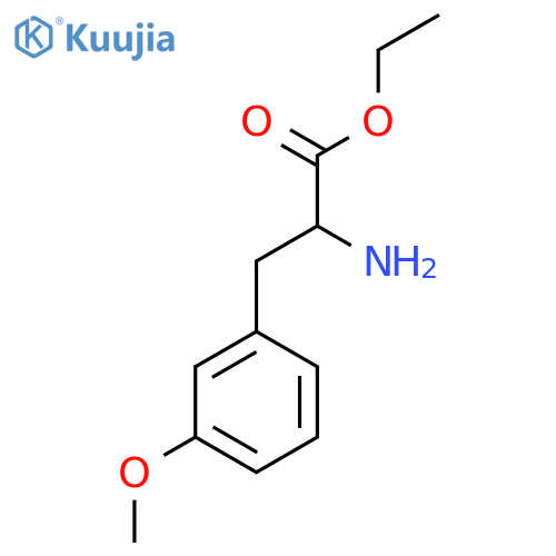 Ethyl 2-amino-3-(3-methoxyphenyl)propanoate structure