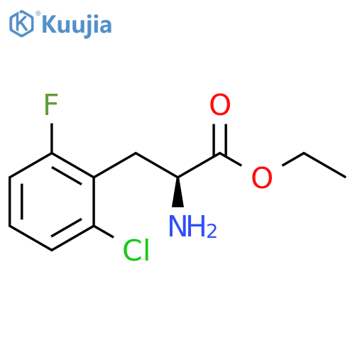 ethyl 2-amino-3-(2-chloro-6-fluorophenyl)propanoate structure