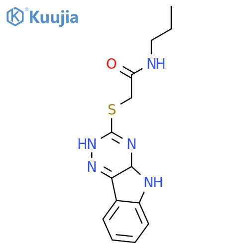Acetamide, N-propyl-2-(2H-1,2,4-triazino[5,6-b]indol-3-ylthio)- (9CI) structure