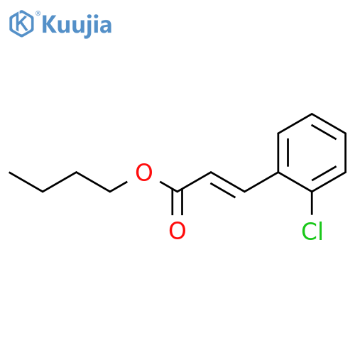 2-PROPENOIC ACID, 3-(2-CHLOROPHENYL)-, BUTYL ESTER, (2E)- structure