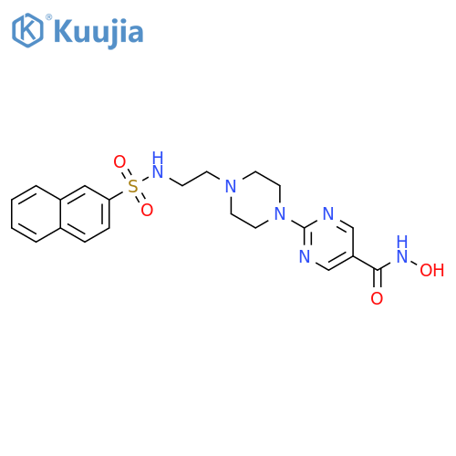 5-Pyrimidinecarboxamide,N-hydroxy-2-[4-[2-[(2-naphthalenylsulfonyl)amino]ethyl]-1-piperazinyl]- structure