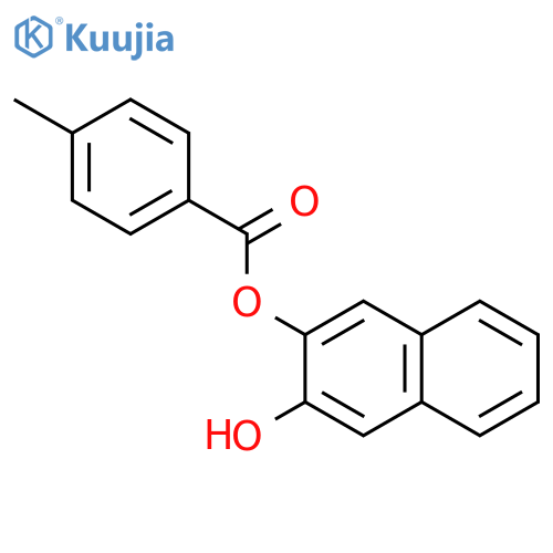 BENZOIC ACID, 4-METHYL-, 3-HYDROXY-2-NAPHTHALENYL ESTER structure