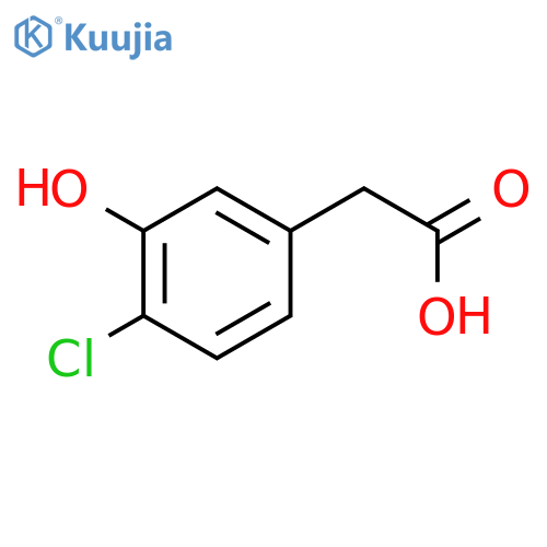 2-(4-chloro-3-hydroxyphenyl)acetic acid structure