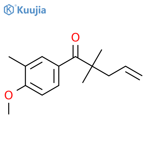 4-PENTEN-1-ONE, 1-(4-METHOXY-3-METHYLPHENYL)-2,2-DIMETHYL- structure