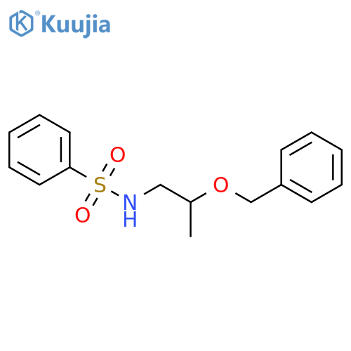 Benzenesulfonamide, N-[2-(phenylmethoxy)propyl]- structure