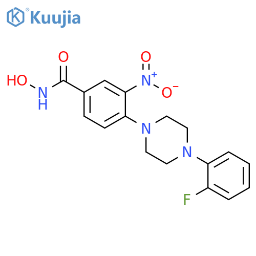 Benzamide, 4-[4-(2-fluorophenyl)-1-piperazinyl]-N-hydroxy-3-nitro- structure