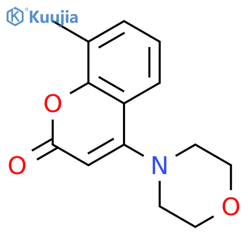 2H-1-BENZOPYRAN-2-ONE, 8-METHYL-4-(4-MORPHOLINYL)- structure