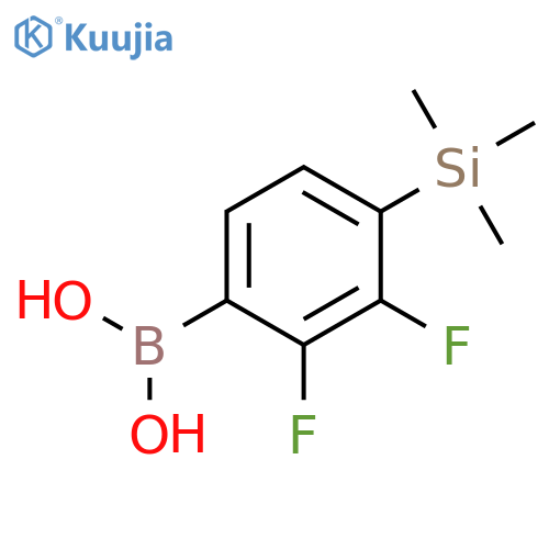 Boronic acid, [2,3-difluoro-4-(trimethylsilyl)phenyl]- structure