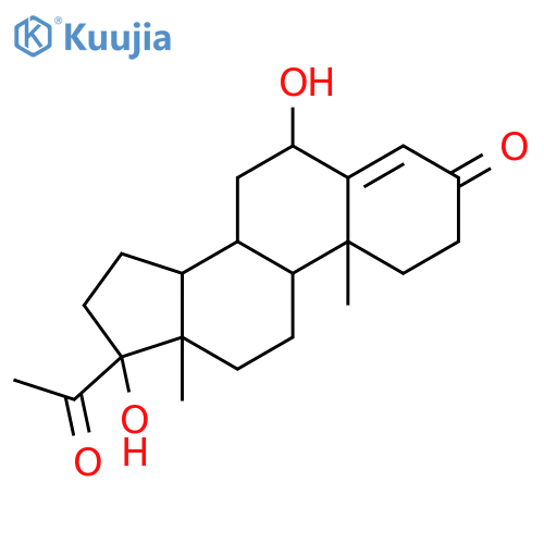 6b,17a-Dihydroxyprogesterone structure
