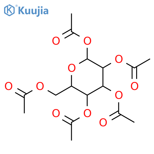 [(2R,3R,4S,5R,6R)-3,4,5,6-tetrakis(acetyloxy)oxan-2-yl]methyl acetate structure