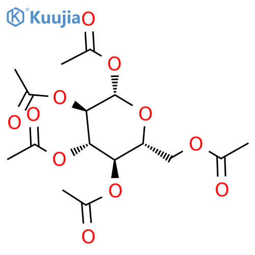 β-D-Glucose pentaacetate structure