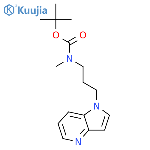 Carbamic acid, methyl[3-(1H-pyrrolo[3,2-b]pyridin-1-yl)propyl]-,1,1-dimethylethyl ester structure