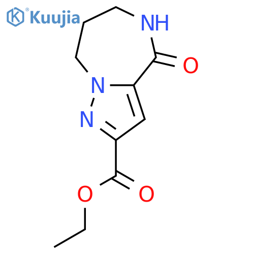 ethyl 4-oxo-4H,5H,6H,7H,8H-pyrazolo[1,5-a][1,4]diazepine-2-carboxylate structure