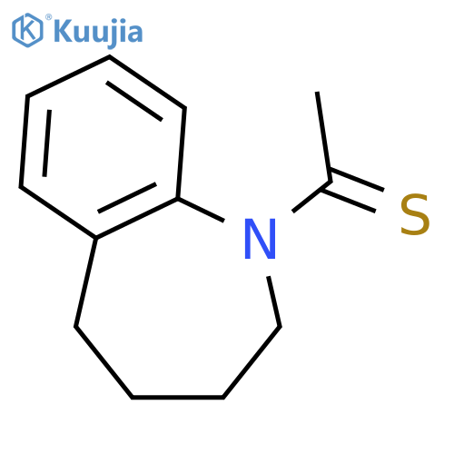 1H-1-Benzazepine, 2,3,4,5-tetrahydro-1-(1-thioxoethyl)- (9CI) structure