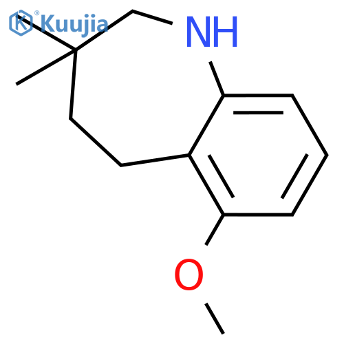 6-methoxy-3,3-dimethyl-2,3,4,5-tetrahydro-1H-1-benzazepine structure