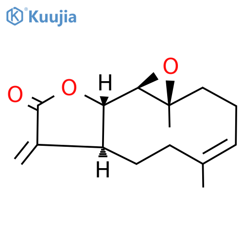 (1S,2R,4R,11S)-4,8-dimethyl-12-methylidene-3,14-dioxatricyclo9.3.0.0,2,4tetradec-7-en-13-one structure