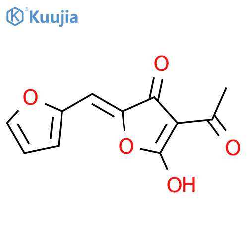 2(5H)-Furanone,3-acetyl-5-(2-furanylmethylene)-4-hydroxy- structure