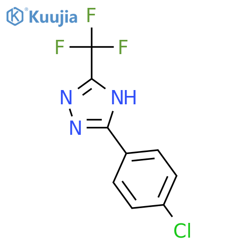 1H-1,2,4-TRIAZOLE, 3-(4-CHLOROPHENYL)-5-(TRIFLUOROMETHYL)- structure