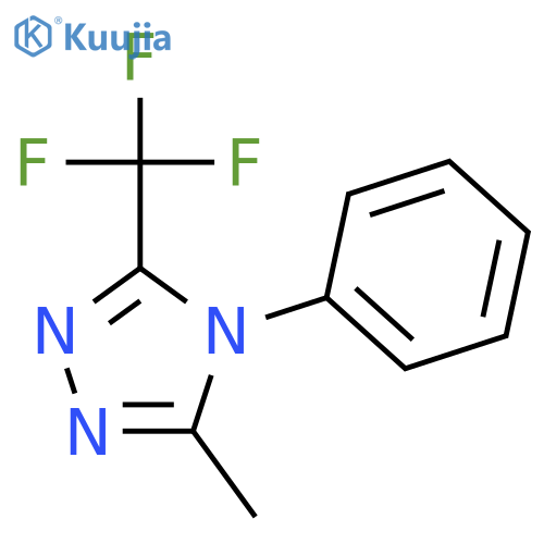 4H-1,2,4-Triazole, 3-methyl-4-phenyl-5-(trifluoromethyl)- structure